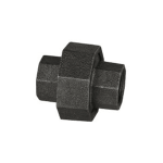 Union, Black Malleable Iron, 1/2"